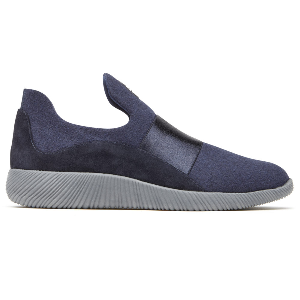 Rockport Slip-Ons Dame Blå - City Lites Robyne - YSGX81094